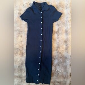 Brandy Melville John Galt ribbed polo mini dress, small